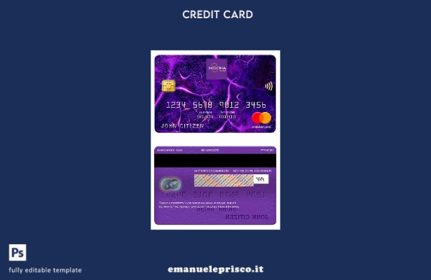 modello di carta mastercard Laos Indochina Bank in stile verificato